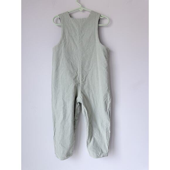 The Bailey Boys Reversible Overalls 3T 4T Fish Camp USA Green Courduroy - Picture 5 of 12